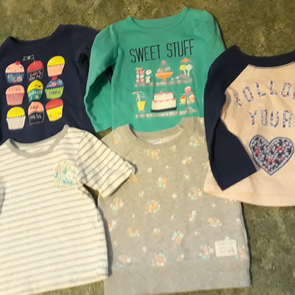 5- 12 month girl shirts